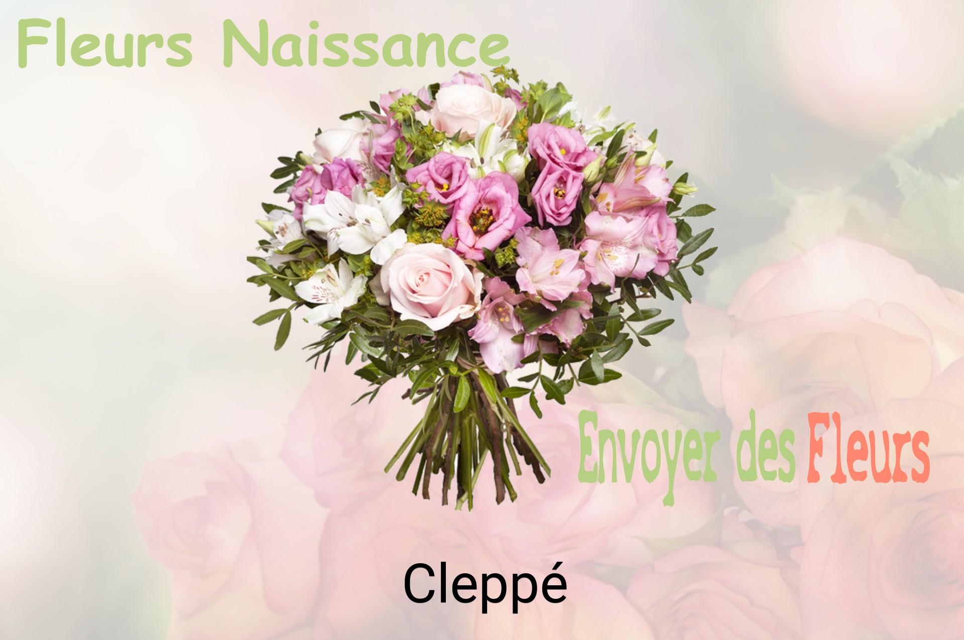 Bouquet de fleurs de naissance livré à Cleppé
